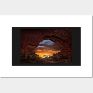 Arches National Park Sunrise Composite Posters and Art